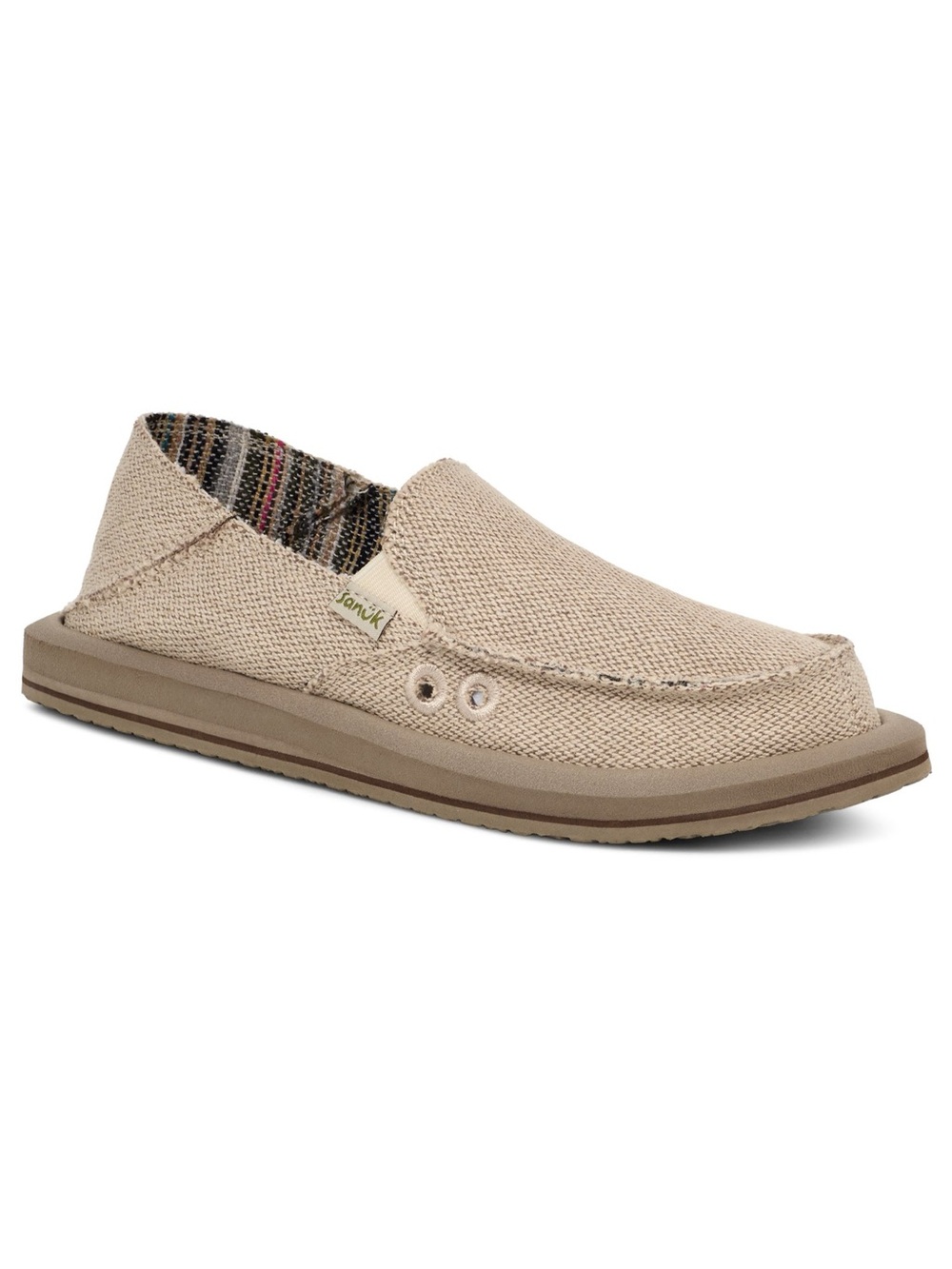 Sanuk Donna Hemp Slip Ons in Natural